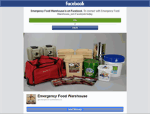 Tablet Screenshot of emergencyfoodwarehouse.com
